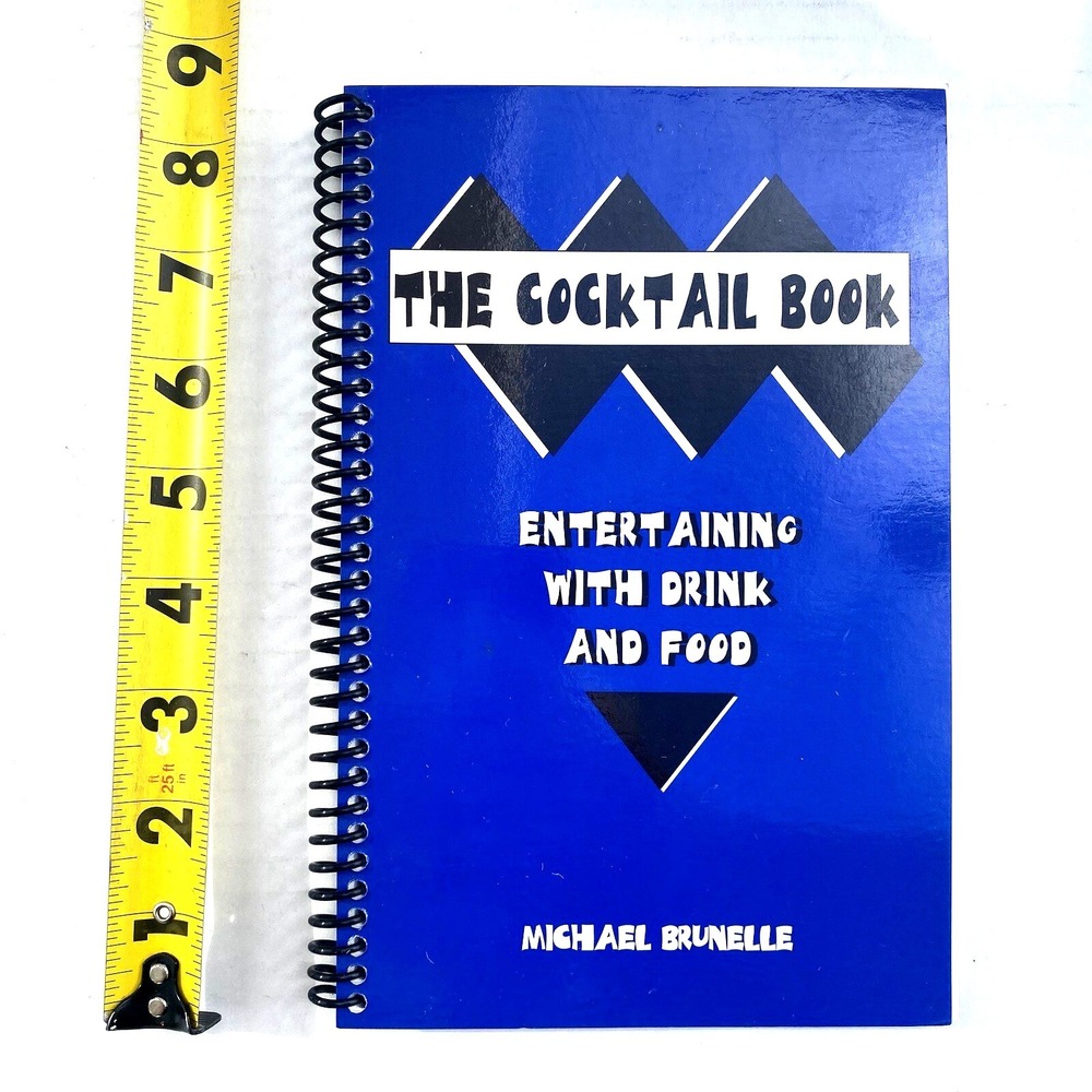 Vtg 1998 The Cocktail Book Recipes Michael Brunelle